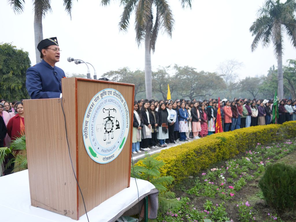 पंतनगर विश्वविद्यालय में देश का 76वां गणतंत्र दिवस हर्षोल्लास के साथ मनाया गया।