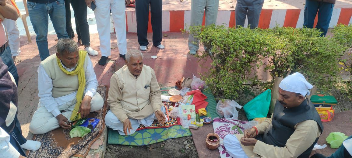 चित्रगुप्त मंदिर का भूमि पूजन